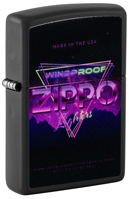 Zippo Schriftzug in Neonfarben