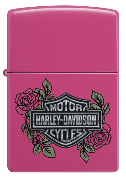 Harley-Davidson® mit Rosen