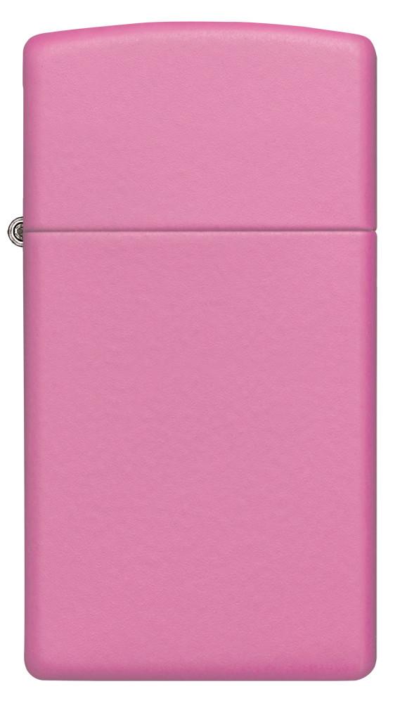 Frontansicht Zippo Feuerzeug Slim Pink Matt