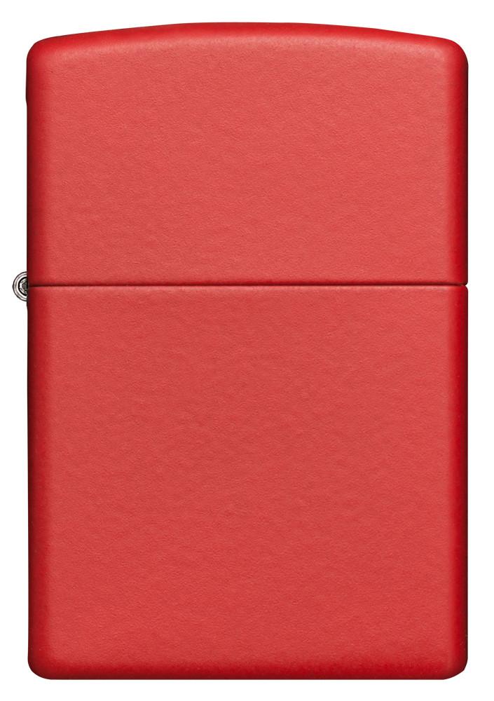 Frontansicht Zippo Feuerzeug Red Matte Basismodell